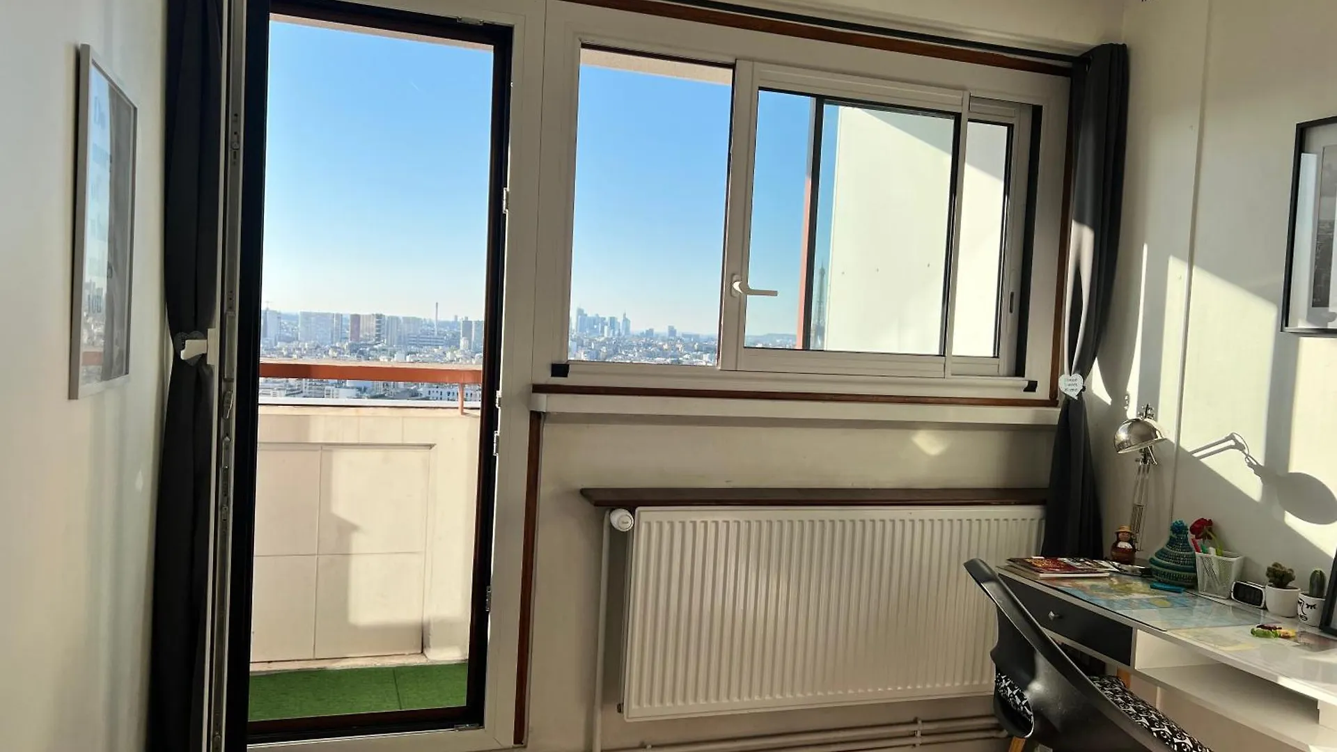 Quarto Privado Em Apartamento Vista Torre Eiffel Paryż Kwatera prywatna